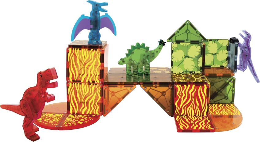 Magna-Tiles Dino World Set 40Τμχ (22840) (1)