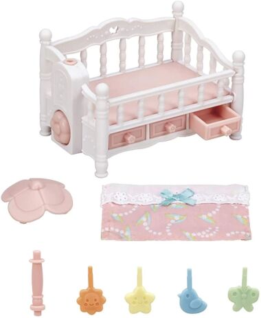 Sylvanian Families Crib With Mobile (5534) (2)