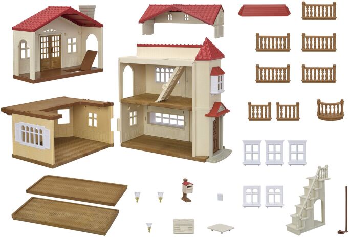 Sylvanian Families Red Roof Country Home (5708) (2)