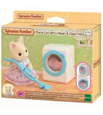 Sylvanian Families Floral Cat's Wash & Clean Set (5775) (1)