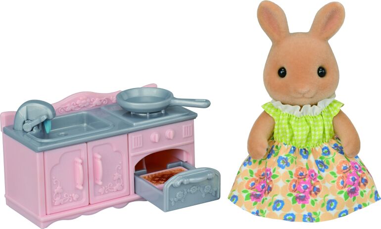 Sylvanian Families Sunny Rabbit Mama & Σετ Μαγειρέματος (5776) (0)