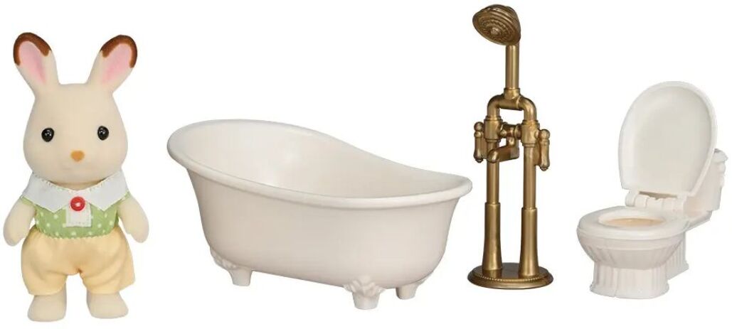 Sylvanian Families Chocolate Rabbit Boy's Bath Time Set (5779) (0)