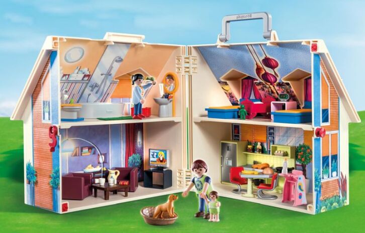Playmobil Μοντέρνο Κουκλόσπιτο-Βαλιτσάκι (70985) (2)