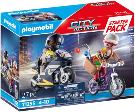 Playmobil Starter Pack Αστυνομική Καταδίωξη Ληστή Κοσμημάτων (71255) (1)