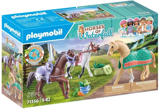 Playmobil Τρία Άλογα Με Αξεσουάρ (71356) (1)