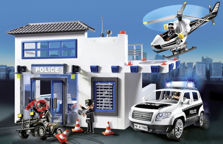 Playmobil Αστυνομικό Τμήμα Με Περιπολικό Και Ελικόπτερο (71602) (6)