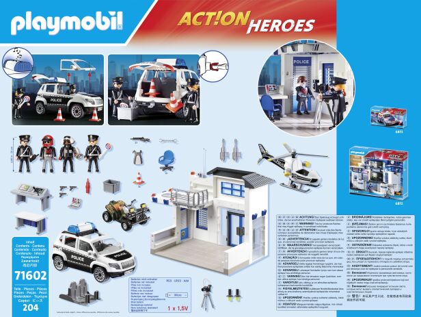 Playmobil Αστυνομικό Τμήμα Με Περιπολικό Και Ελικόπτερο (71602) (7)
