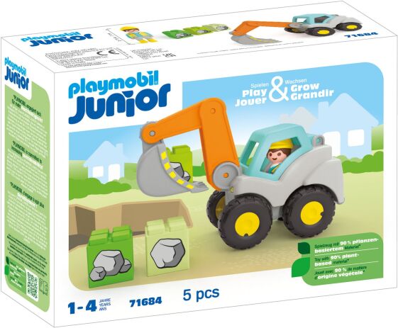 Playmobil Junior Φορτωτής Εκσκαφέας (71684) (1)