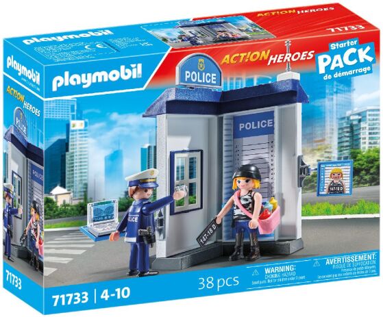 Playmobil Starter Pack Δωμάτιο Εξακρίβωσης Στοιχείων Συλληφθέντων (71733) (1)