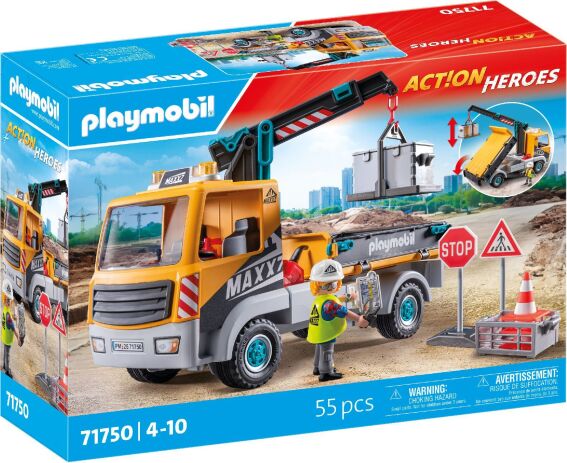 Playmobil Φορτηγό Με Γερανό (71750) (1)