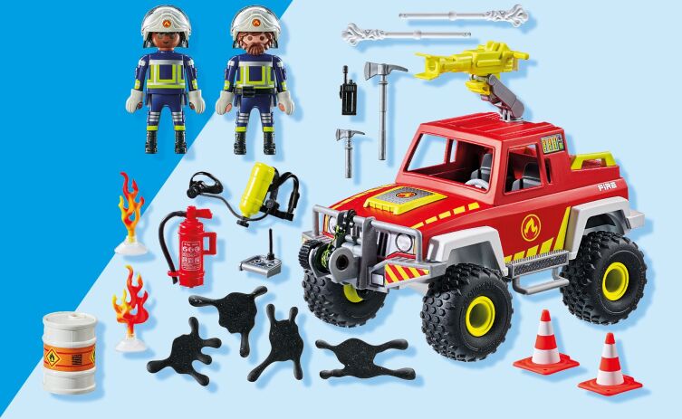 Playmobil Πυροσβεστικό Όχημα 4Χ4 (71824) (4)