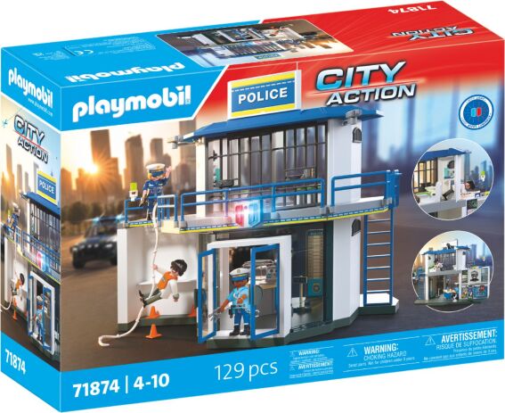 Playmobil Αστυνομικό Τμήμα Με Δωμάτιο Ερευνών (71874) (1)