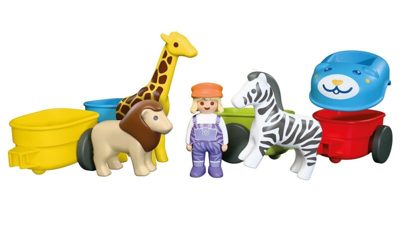 Playmobil Junior Τρένο Με Ζωάκια (72084) (2)