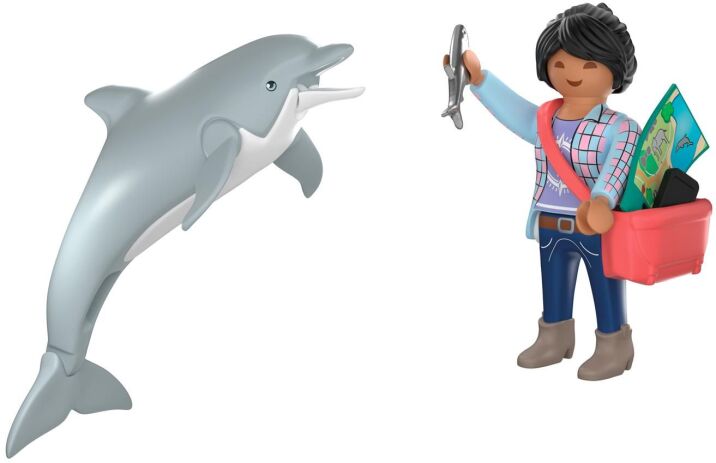Playmobil Δελφίνι Και Επισκέπτης Πάρκου (72091) (0)