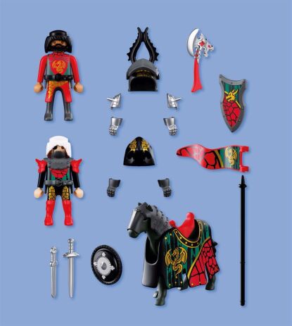 Playmobil Αρχηγός Ιπποτών Δράκων Και Πολεμιστής (72118) (2)