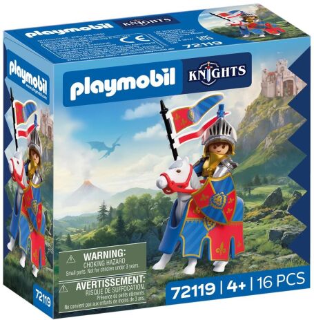 Playmobil Αρχηγός Λεοντόκαρδων Ιπποτών Με Άλογο (72119) (1)