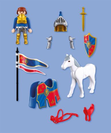 Playmobil Αρχηγός Λεοντόκαρδων Ιπποτών Με Άλογο (72119) (2)