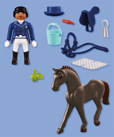 Playmobil Αναβάτρια Ιππικής Δεξιοτεχνίας (72136) (3)