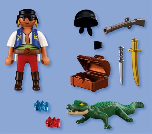 Playmobil Special Plus Πειρατής Εναντίον Αλιγάτορα (72154) (3)