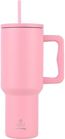 Estia Straw Tumbler XL Save The Aegean 1200ml Blossom Rose (01-32210) (0)