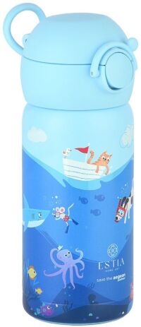 Estia Παγούρι Παιδικό Save The Aegean 350ml Ocean Play (01-33040) (1)