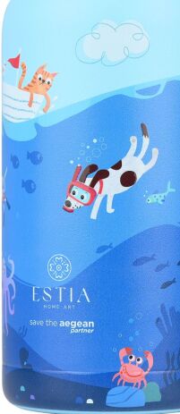 Estia Παγούρι Παιδικό Save The Aegean 350ml Ocean Play (01-33040) (4)