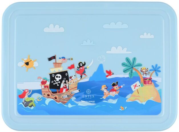 Estia Δοχείο Φαγητού Παιδικό 2 Διαμερισμάτων Με Κουτάλι/Πιρούνι Treasure Quest (01-33408) (0)