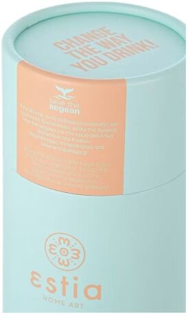 Estia Παγούρι Travel Save The Aegean 500ml Bermuda Green (01-9793) (4)