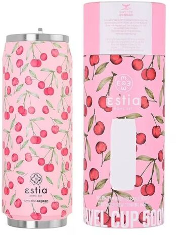 Estia Παγούρι Travel Cup Save The Aegean 500ml Cherry Rose (01-16791) (0)
