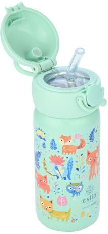 Estia Παγούρι Παιδικό Save The Aegean 350ml Feline Foliage (01-23461) (1)