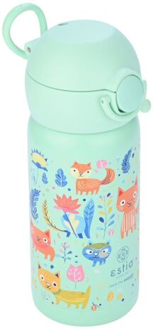 Estia Παγούρι Παιδικό Save The Aegean 350ml Feline Foliage (01-23461) (2)