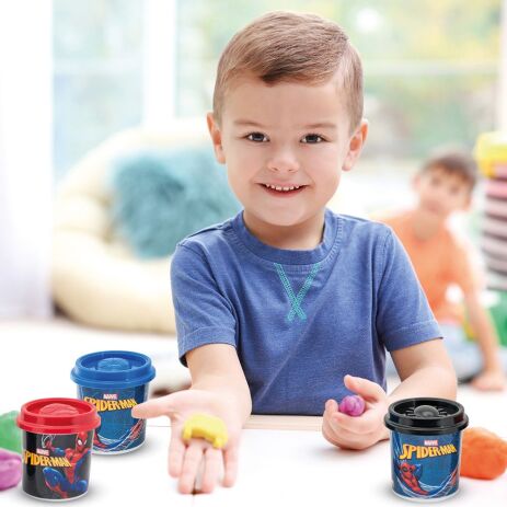 Spiderman 5 Βαζάκια Πλαστελίνης Σε Σακουλάκι (1045-03609) (2)