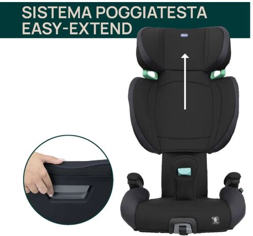 Chicco Κάθισμα Αυτοκινήτου Quizy I-Size Black (R03-87025-95-71) (3)