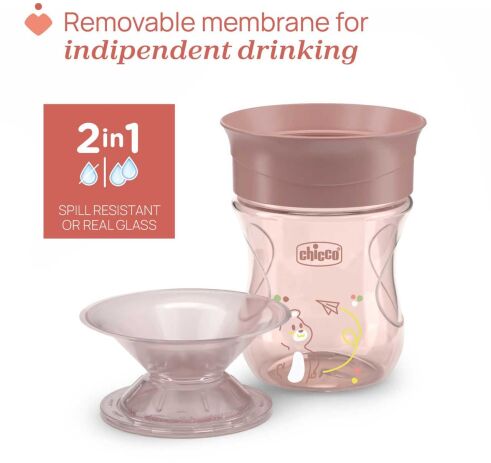 Chicco Κύπελλο Perfect 12μ+ Natural Ροζ (F04-06951-15) (5)