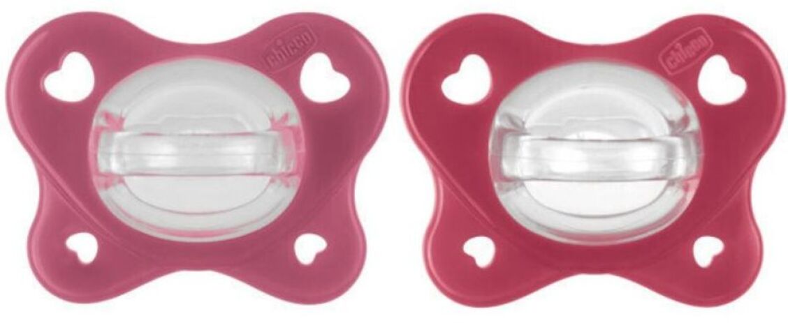 Chicco Πιπίλα Όλο Σιλικόνη Physioforma Dual Soft Ροζ 16-36 Μηνών 2Τμχ (C60-73086-51) (0)