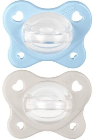 Chicco Πιπίλα Όλο Σιλικόνη Physioforma Dual Soft Σιέλ 2-6 Μηνών 2Τμχ (C60-73088-61) (0)