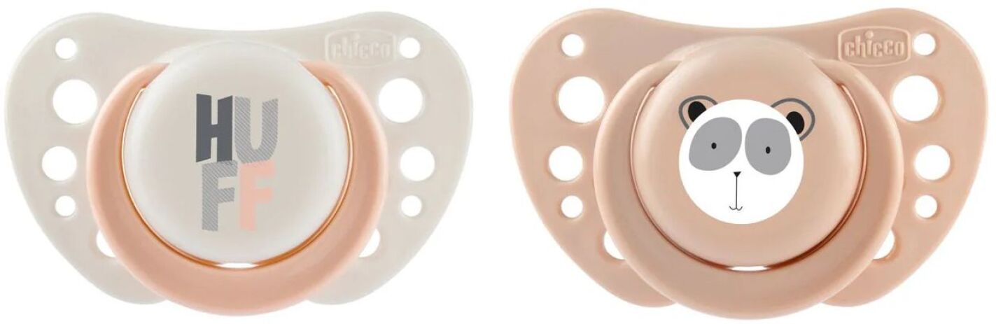 Chicco Πιπίλα Σ Physio Air Μπεζ-Ροζ 0-6+ Μηνών 2Τμχ (C10-75088-91) (0)