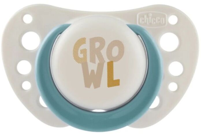 Chicco Πιπίλα Σ Physio Air Μπεζ-Σιέλ 0-6+ Μηνών 2Τμχ (C10-75088-92) (1)