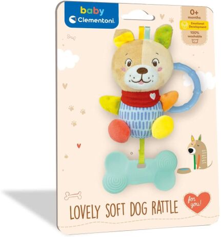 Baby Clementoni Κουδουνίστρα Μαλακό Σκυλάκι (1000-17443) (1)