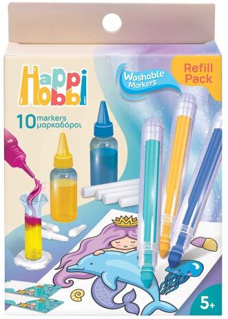 Μαθαίνω & Δημιουργώ Εργαστήριο Μαρκαδόρων Refill Pack-2 Σχέδια (1038-11031) (0)