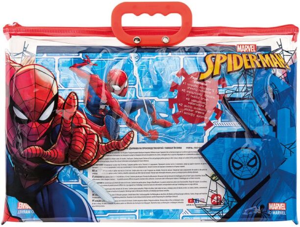 Spiderman Διάφανη Τσάντα Σετ Ζωγραφικής (1023-68003) (4)