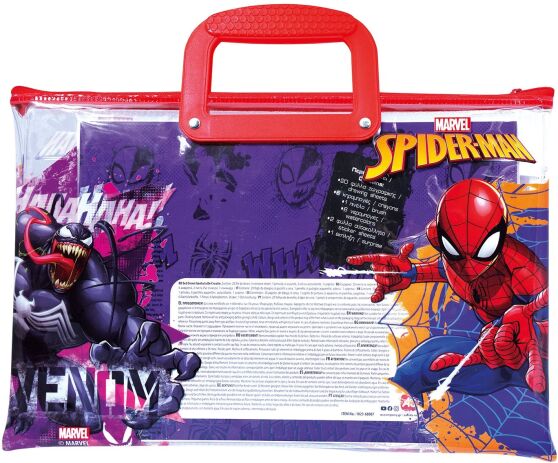 Spiderman Διάφανη Τσάντα Σετ Ζωγραφικής (1023-68007) (5)