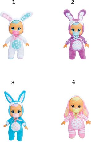 Κούκλα Cry Babies-Tiny Cuddles Λαγουδάκια-4 Σχέδια (4104-90853) (1)