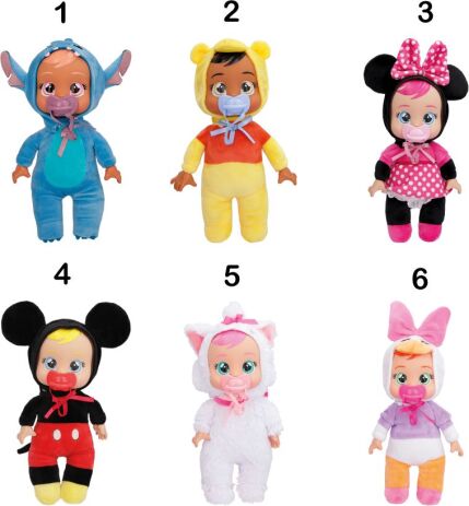 Κούκλα Cry Babies-Tiny Cuddles Disney-6 Σχέδια (4104-91788) (1)