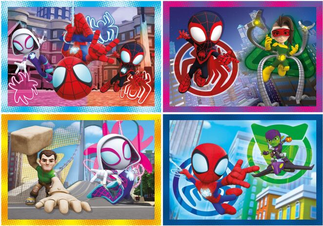 Παζλ 4 In 1 Spidey & Οι Απίθανοι Φίλοι Του (1200-21528) (1)