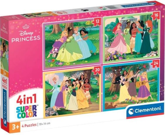 Clementoni Παζλ 4 In 1 Princess (1200-21746) (0)