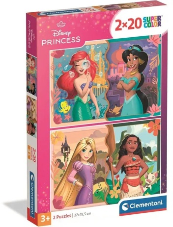 Clementoni Παζλ 2X20 Princess (1200-24092) (0)