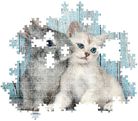 Clementoni Παζλ 500 H.Q. Cat & Bunny (1220-35539) (2)