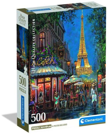 Clementoni Παζλ 500 H.Q.Νύχτα Στον Πύργο Του Άιφελ (1220-35577) (0)