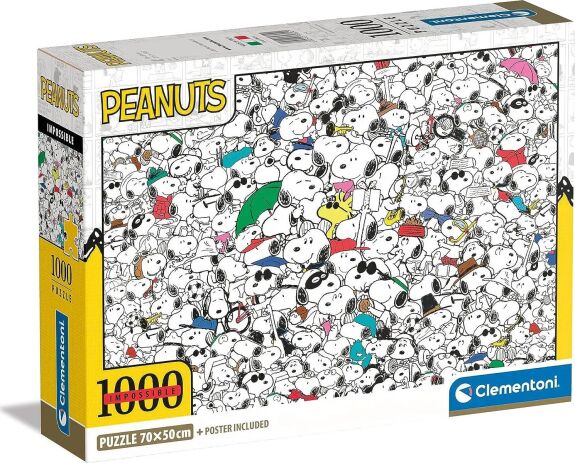 Clementoni Παζλ 1000 Impossible Peanuts (1260-39804) (0)